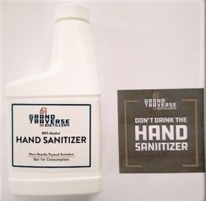 Grand Traverse Distillery Hand Sanitizer