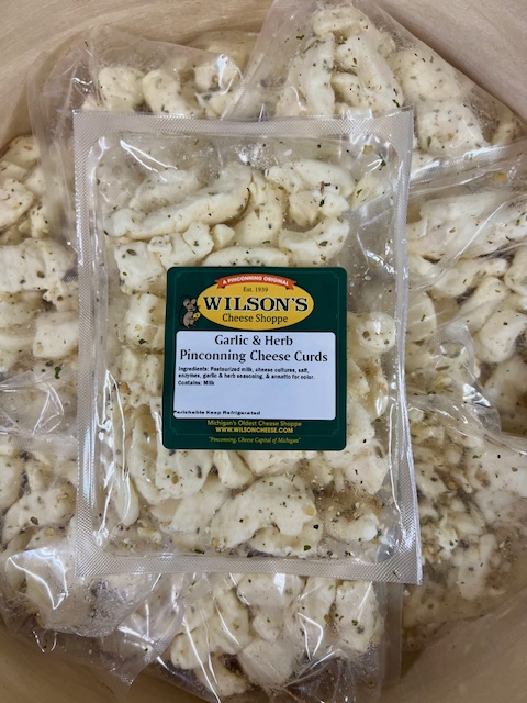 12oz Pinconning Cheese Curds with Garlic and Herb