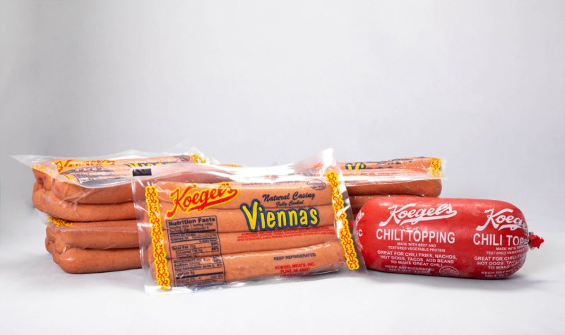 Gift Item #15 - 5 pks Koegel's Vienna Hot Dogs & 2 tubes of Coney Sauce.