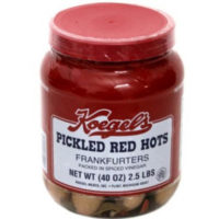 2.5 lb Jar Koegel's Pickled Red Hots. Gift Item No. 14.